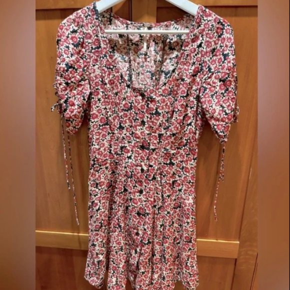 Free People Laced Up Mini Dress. XS. EUC. - Picture 2 of 6